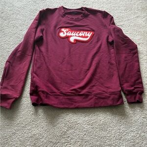 Saucony Men's Maroon Crewneck Sweater